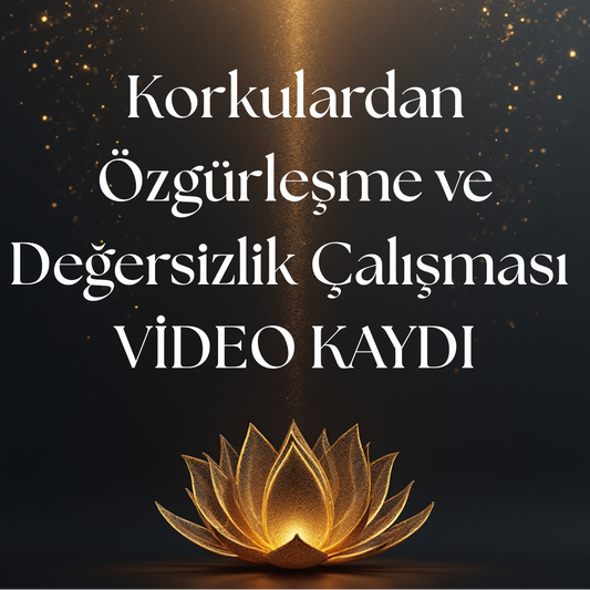 Korkulardan Özgürleşme ve Değersizlik 2'li Çalışma-VİDEO KAYDI