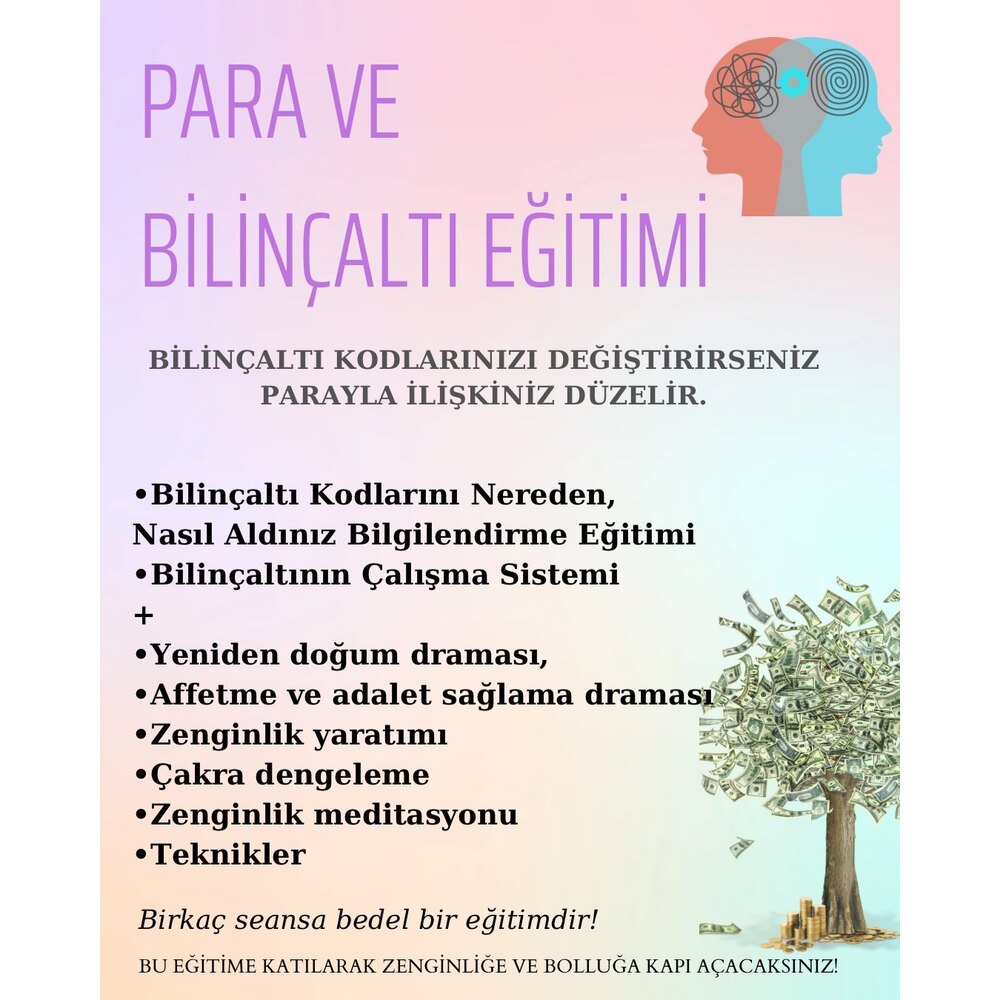 Yeniden Doğum Dramalı PARA VE BİLİNÇALTI EĞİTİMİ-VİDEO KAYDI