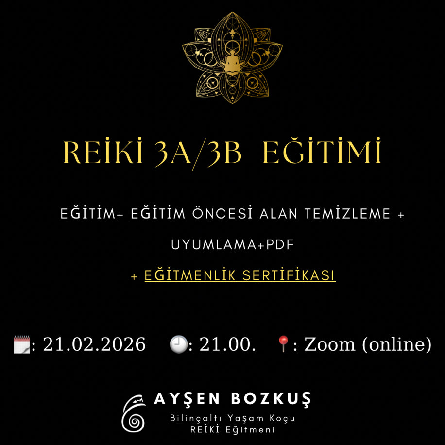 Reiki 3A/3B Master & Eğitmenlik Eğitimi